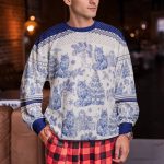 Custom Cat Breeds Christmas Tree - Toile De Jouy - Personalized Ugly Sweater - Image 3