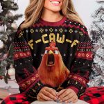 Funny Ugly Sweater For Xmas Party - Humorous F-Caw-F - Personalized Ugly Sweater - Image 2