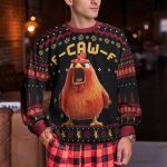 Funny Ugly Sweater For Xmas Party - Humorous F-Caw-F - Personalized Ugly Sweater - Image 3