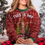 My Christmas Movie Watching Sweater - Personalized Ugly Sweater - Image 2