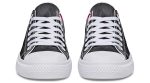 Pink Ribbon Lady Skull Lowtop Fashion Sneakers - Image 5