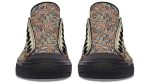 Day of the Dead Skull Sneakers - Black Low Top Sugar Skull Shoes - Image 5