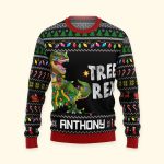 Tree Rex Custom Name - Personalized Ugly Sweater - Image 5