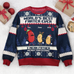 World's Best Farter Ever I Mean Father Christmas Ver - Personalized Ugly Sweater