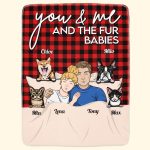 You & Me And Our Fur Babies - Personalized Pet Blanket Big Size - Image 4