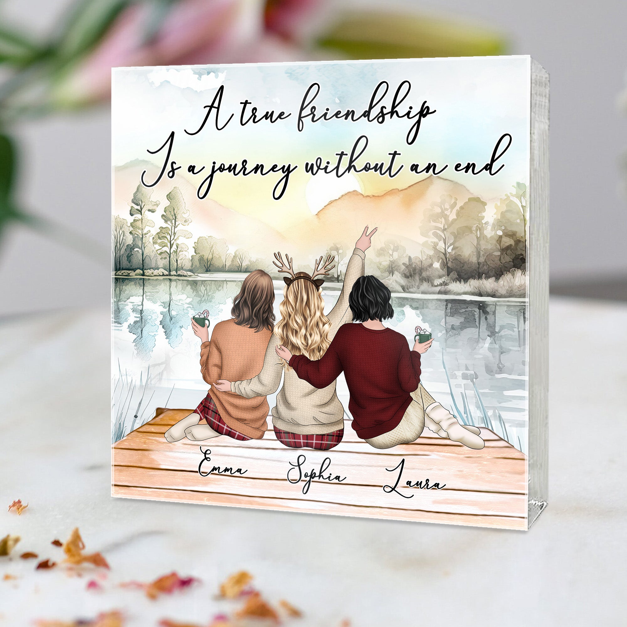 A-True-Friendship-Is-A-Journey-Without-An-End-Personalized-Acrylic-Plaque_1.jpg A True Friendship Is A Journey Without An End - Personalized Acrylic Plaque - Image 1