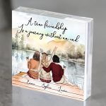 A True Friendship Is A Journey Without An End - Personalized Acrylic Plaque - Image 4