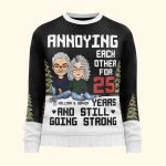 Annoying Each Other - Personalized Ugly Sweater - Image 4