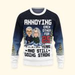 Annoying Each Other - Personalized Ugly Sweater - Image 5