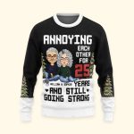 Annoying Each Other - Personalized Ugly Sweater - Image 6