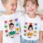 Candy Hearts For Women And Girl - Personalized Shirt - Image 2