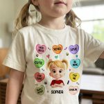 Candy Hearts For Women And Girl - Personalized Shirt - Image 4