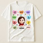 Candy Hearts For Women And Girl - Personalized Shirt - Image 5