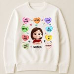 Candy Hearts For Women And Girl - Personalized Shirt - Image 6