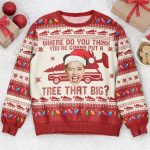Custom Face Bend Over & I'll Show You - Personalized Photo Ugly Sweater - Image 2