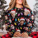 Custom Face Christmas Family Silly Xmas Leds - Personalized Photo Ugly Sweater - Image 4