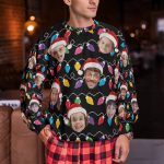Custom Face Christmas Family Silly Xmas Leds - Personalized Photo Ugly Sweater - Image 5