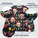 Custom Face Christmas Family Silly Xmas Leds - Personalized Photo Ugly Sweater - Image 6