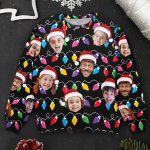 Custom Face Christmas Family Silly Xmas Leds - Personalized Photo Ugly Sweater - Image 8