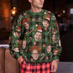 Custom Face Christmas Silly Family, Friends, Co-Workers - Personalized Ugly Sweater - Image 4