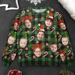 Custom Face Christmas Silly Family, Friends, Co-Workers - Personalized Ugly Sweater - Image 7