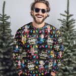 Custom Kid Face - Christmas Time - Personalized Photo Ugly Sweater - Image 6