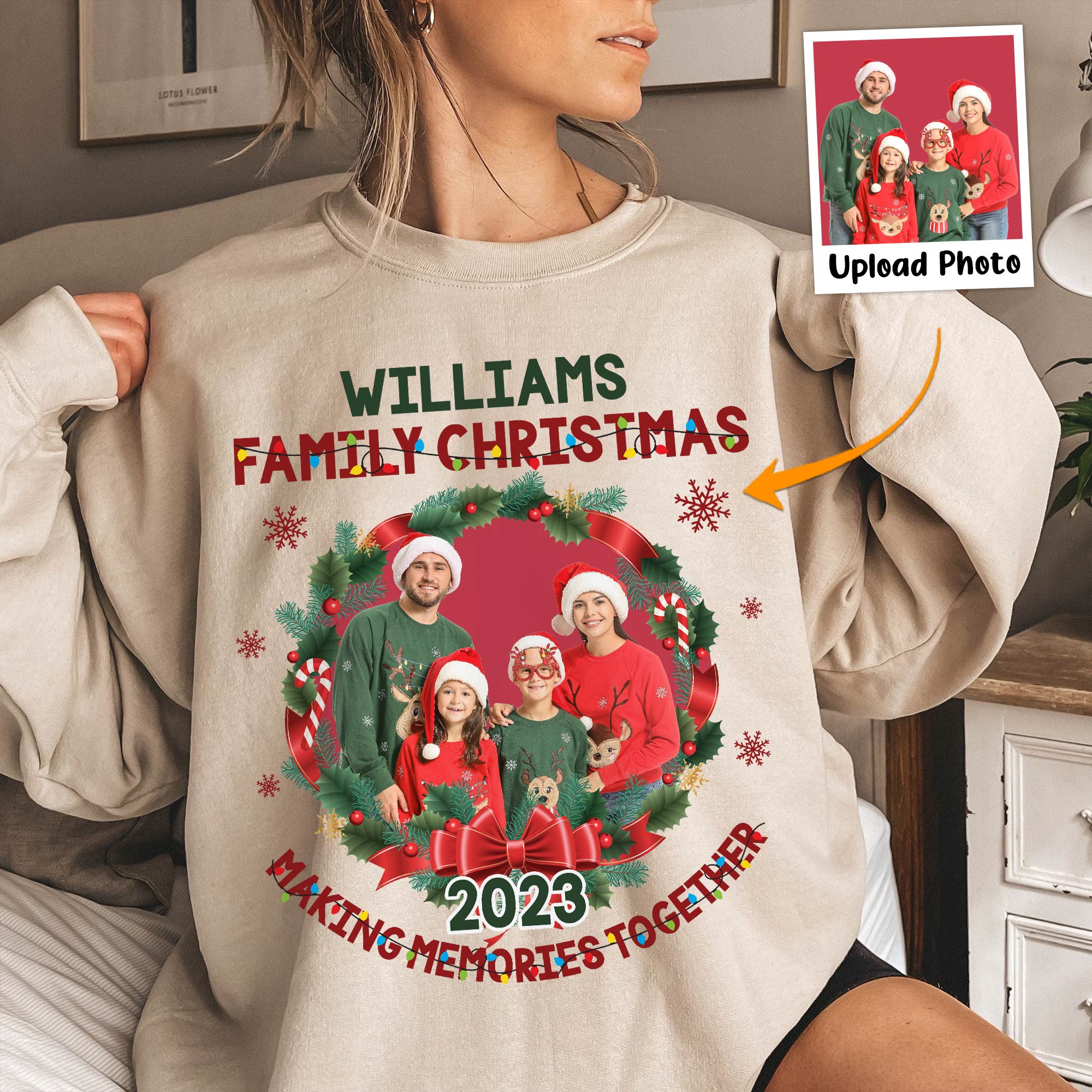 Family-Christmas-Personalized-Photo-Shirt_1.jpg Family Christmas - Personalized Photo Shirt - Image 1