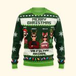 Family Christmas Sweater Merry Christmas Ya Filthy Animal - Personalized Ugly Sweater - Image 5