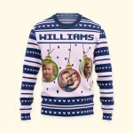 Festive Ornament As Family - Personalized Photo Ugly Sweater - Image 7