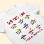 God Says I Am (Car Ver.) - Personalized Shirt - Image 3