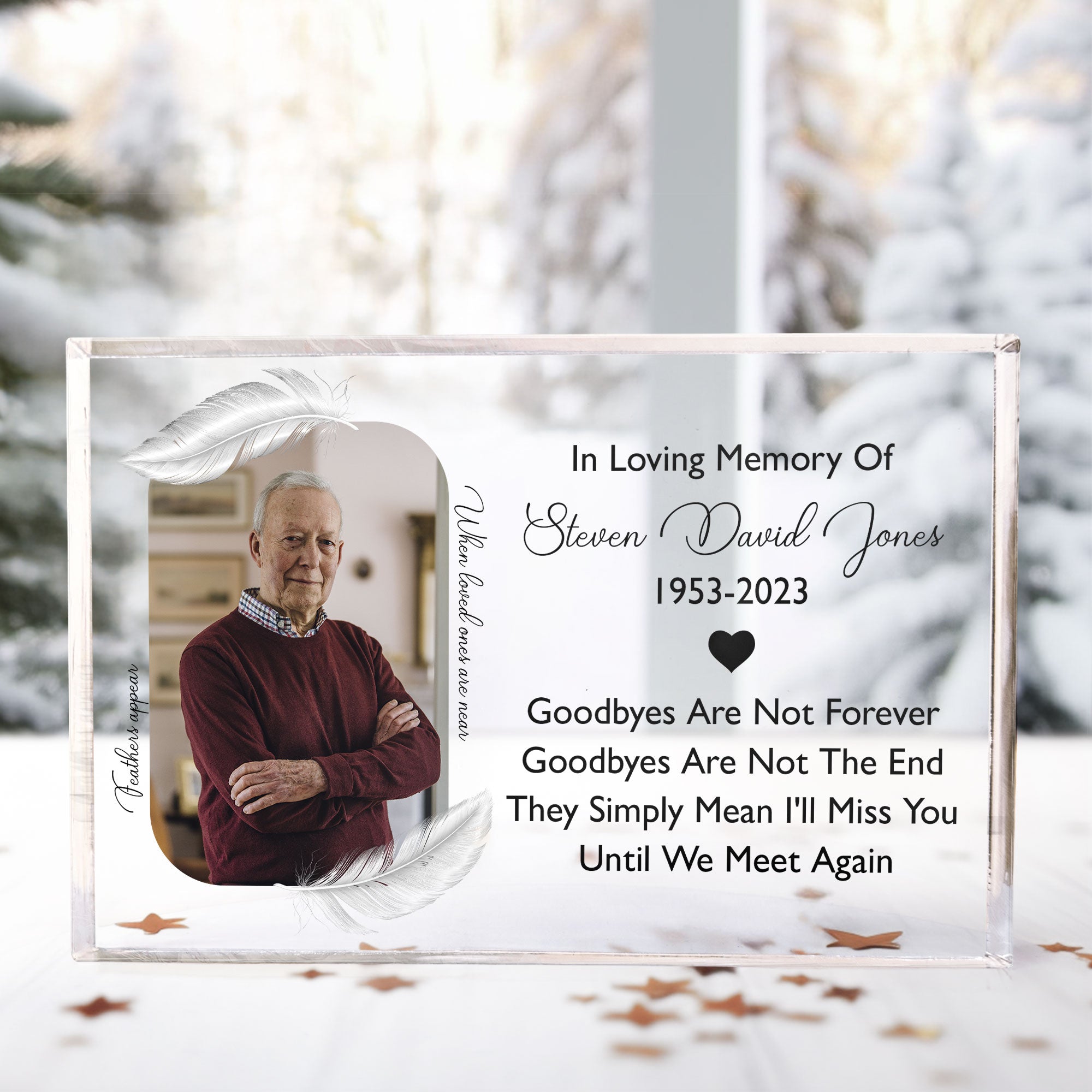 Goodbyes-Are-Not-Forever-Personalized-Acrylic-Photo-Plaque_2-1.jpg Goodbyes Are Not Forever - Personalized Acrylic Photo Plaque - Image 1