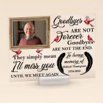 Goodbyes Are Not Forever - Personalized Acrylic Photo Plaque - Image 4
