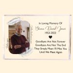 Goodbyes Are Not Forever - Personalized Acrylic Photo Plaque - Image 6
