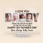 Happy 1st Father's Day - Personalized Acrylic Photo Plaque