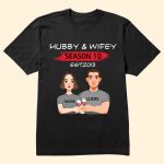 Hubby & Wifey - Personalized Matching Couple Shirts