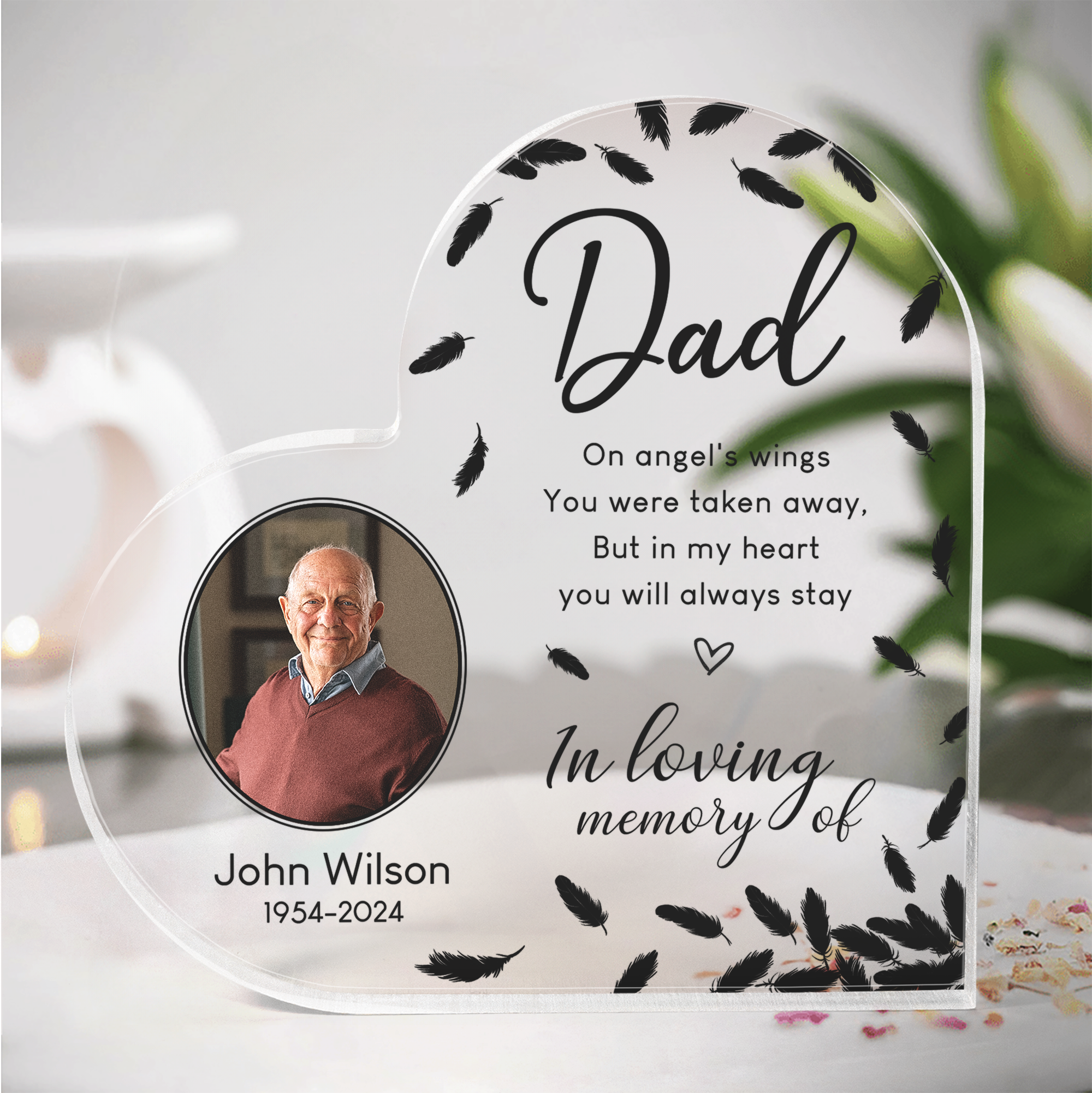 In-My-Heart-You-Will-Always-Stay-Personalized-Acrylic-Photo-Plaque1.png In My Heart You Will Always Stay - Personalized Acrylic Photo Plaque - Image 1