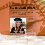 Newspaper Graduation Celebration - Personalized Acrylic Photo Plaque - Image 4