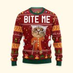 Oh Snap Gingerbread Face Photo - Personalized Photo Ugly Sweater - Image 7