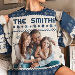 The Family - Personalized Photo Ugly Sweater - Image 2