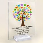 The Influence Of A Good Teacher Can Never Be Erased - Personalized Acrylic Plaque - End of year, School Leaving, Birthday, Appreciation Gift For Teacher - Image 2