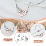 To My Bestie Gifts - Personalized LED Light Acrylic Plaque With Infinity Necklace - Image 3