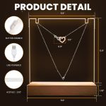 To My Bestie Gifts - Personalized LED Light Acrylic Plaque With Infinity Necklace - Image 5