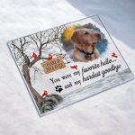 You Were My Favorite Hello And My Hardest Goodbye - Personalized Acrylic Photo Plaque - Image 2